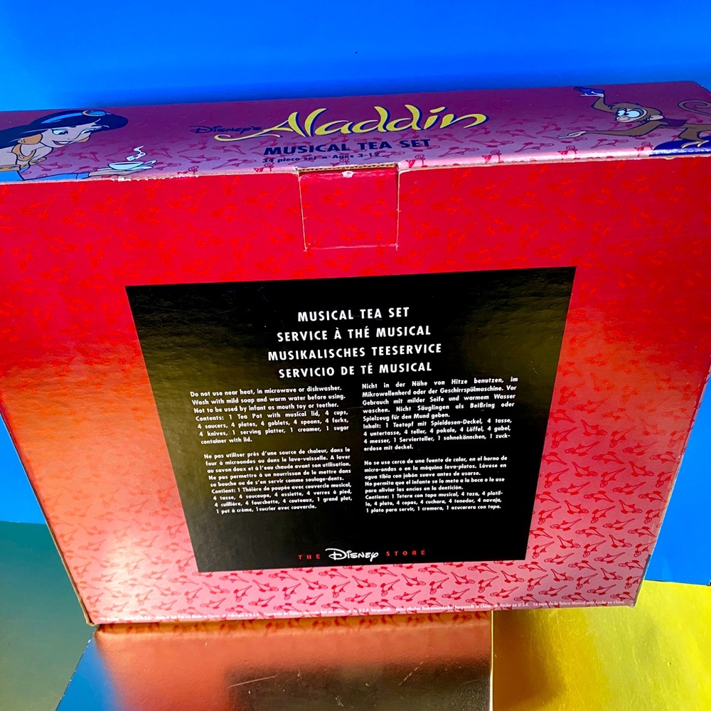 Disney Store Exclusive Vintage 90’s Aladdin & Princess JasmineTea Set - Picture 11 of 14